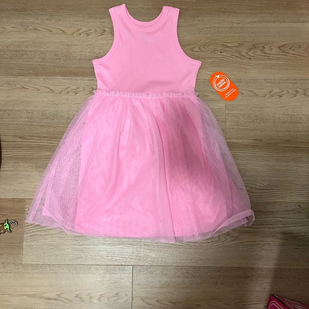 Wonder Nation Pink Tulle Girls Dress
